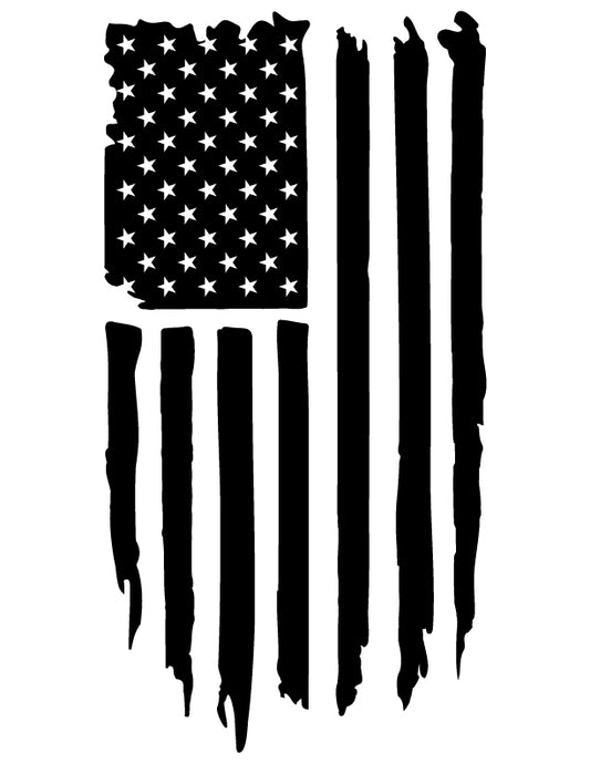 Distressed American Flag SVG File | Style 2