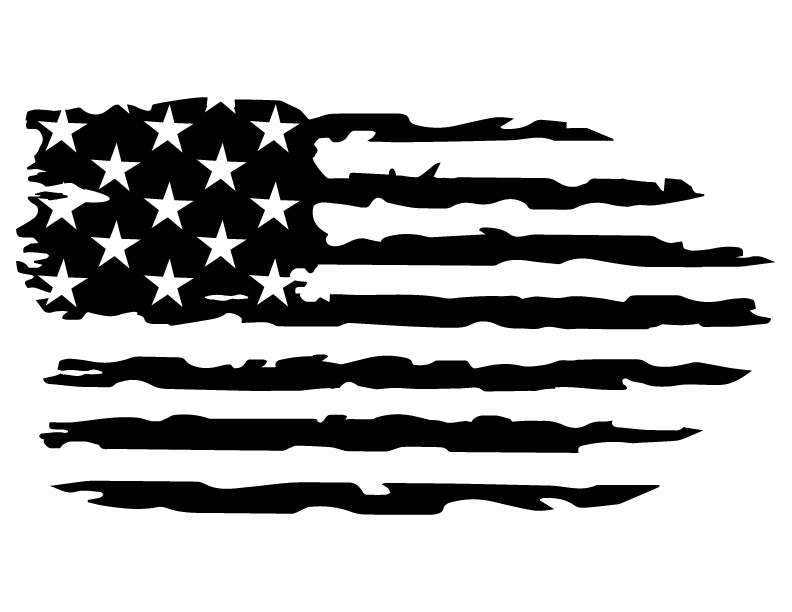 Distressed American Flag SVG File | Style 4